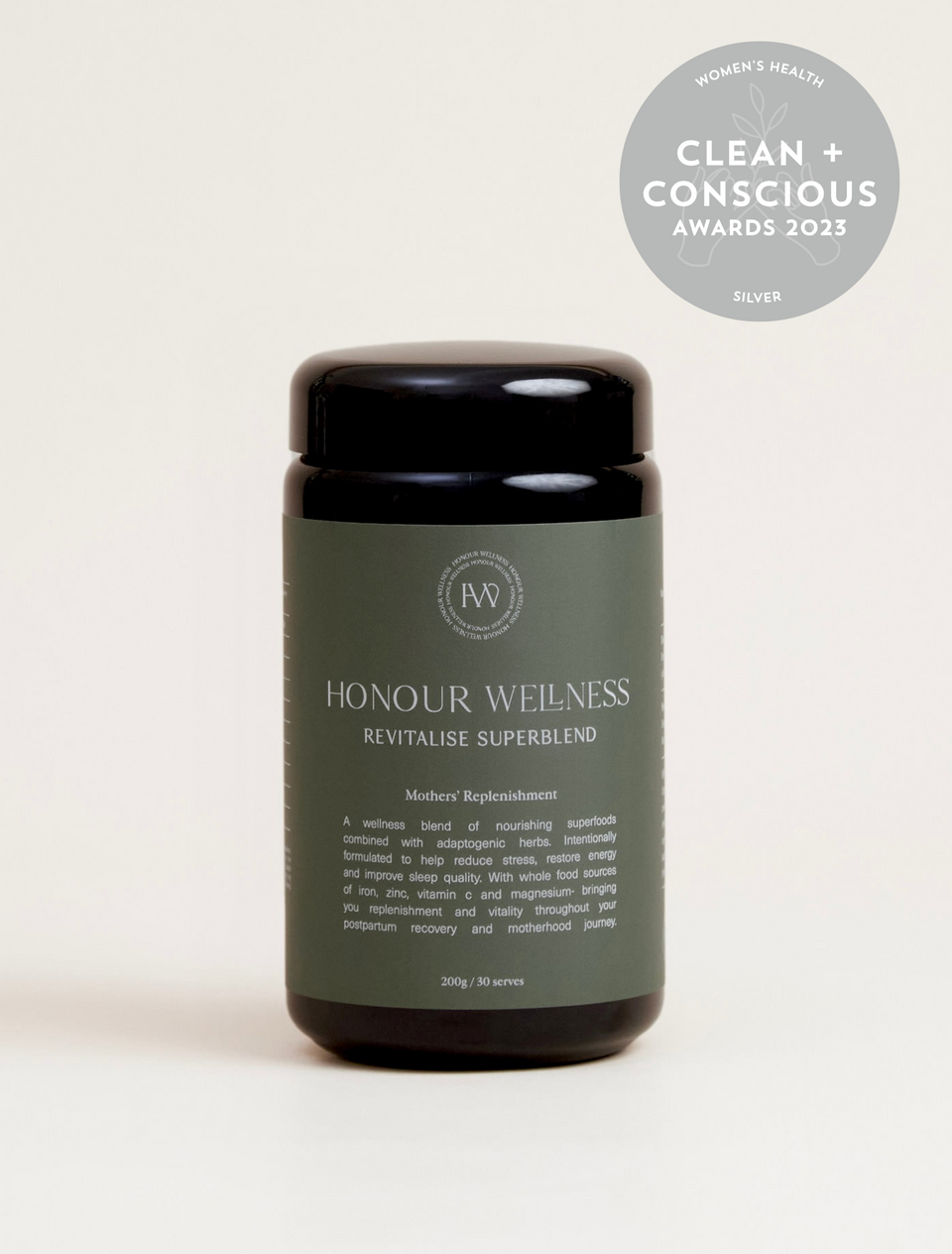 Honour Wellness Revitalise Superblend ~ Glass Jar ♡